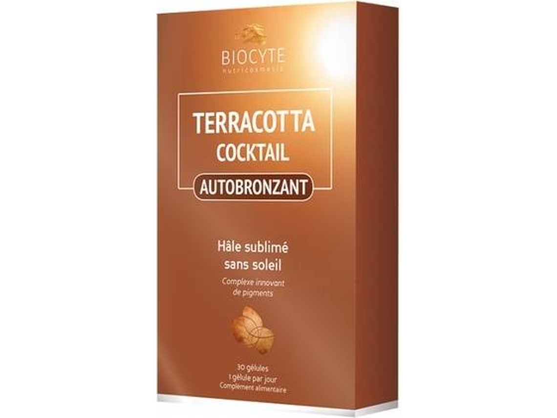 Suplemento Alimentar BIOCYTE Terracotta Cocktail Auto-Bronzeador (30 comprimidos)