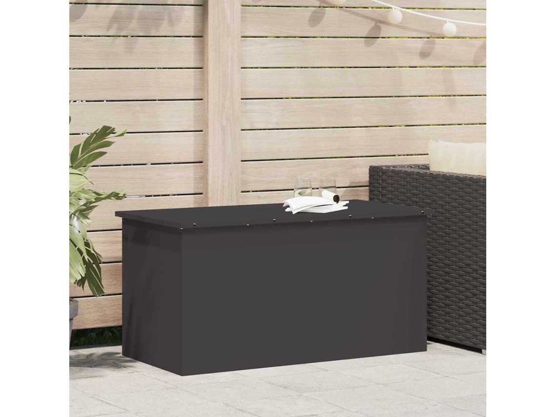 Vidaxl Cofrinho De Armazenamento Para Jardim Aço Galvanizado 220 L