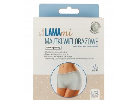 Conjunto De 2 Cuecas Pós Parto Reutilizáveis Em Malha, Tamanho L/xl Medicinae