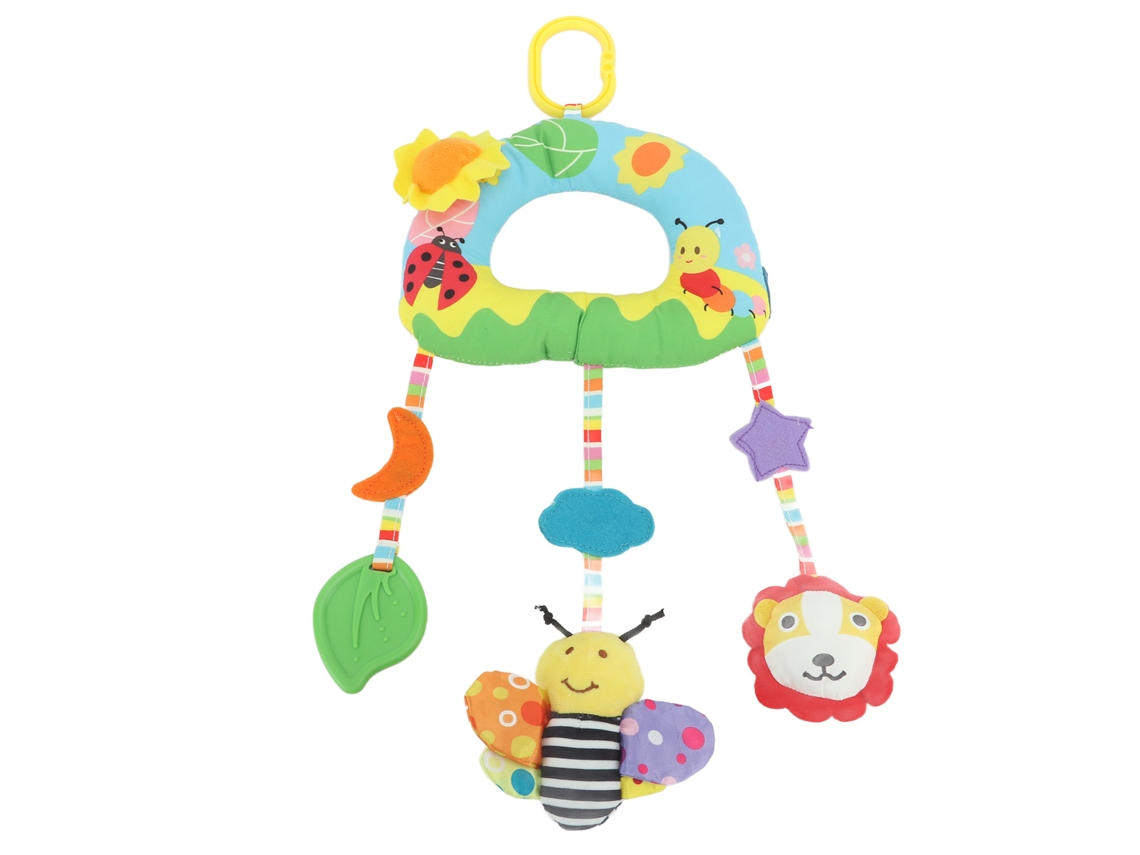Brinquedo De Banco De Carro Para Bebê Plush Pendurado Com Clip Para Carrinho E Mordida Segura