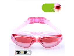 2026rebe-gafas De Natación Hd Impermeables Antideslumbre Com Marco Grande E Eletroplatado Para Homens E Mulheres Rosa