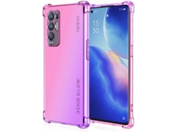 Capa Gradiente Protetora para Oppo Oppo Find X3 Neo HONGWE. Textura Macia Anti-Choque Transparente