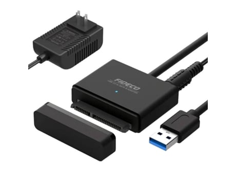 Adaptador Usb 3.0 Fideco Hdd Ssd Para Laptop Pc Conector Sata 2.5 3.5