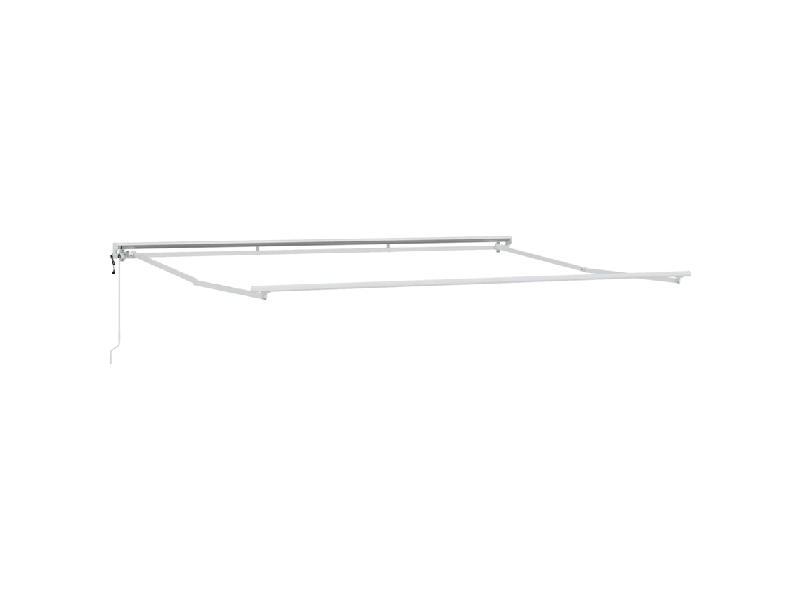 Conjunto 1 Estrutura De Toldo Vidaxl Branco Aço (4 × 3,5 M)