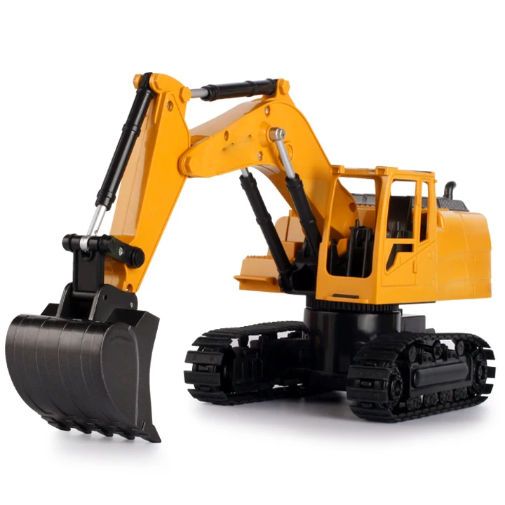 Escavadeira De Esteiras Com Controle Remoto Sem Fio, Caminhão Com Clipe, Brinquedo Mecânico e Elétrico, Modelo