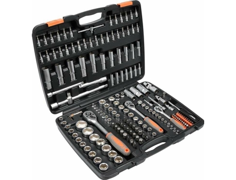 Conjunto de 173 peças de chaves inglesas 1/2, 3/8, 1/4 T58688 Sthor