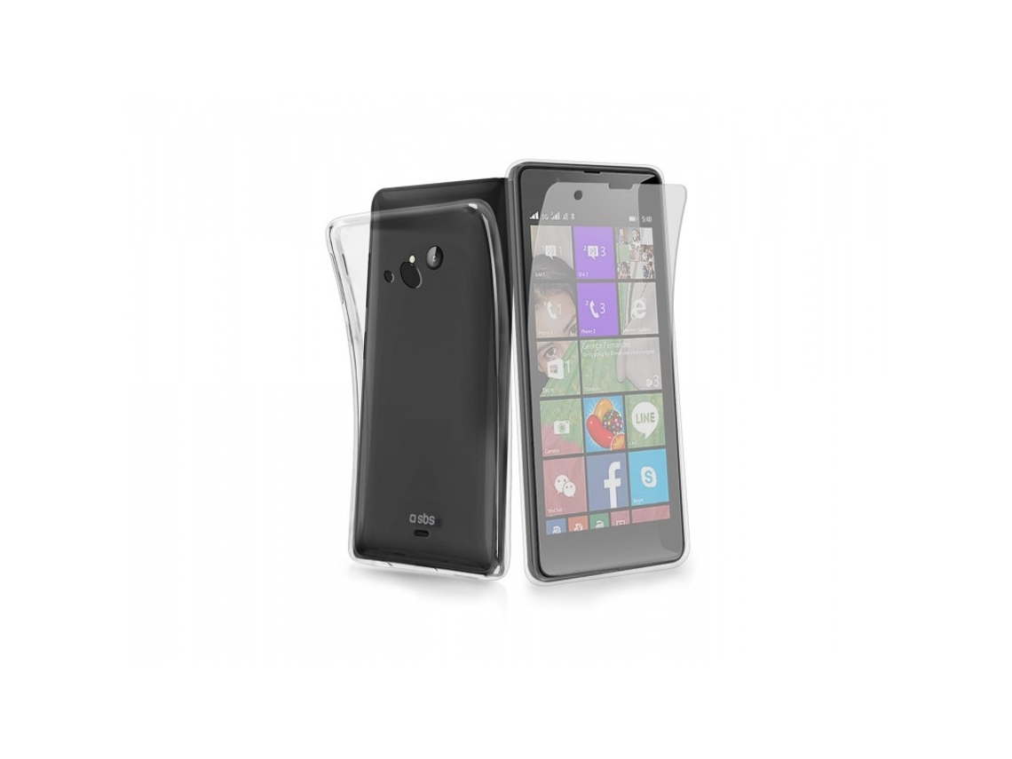 Capa e Película SBS Aero Lumia 540 Transparente