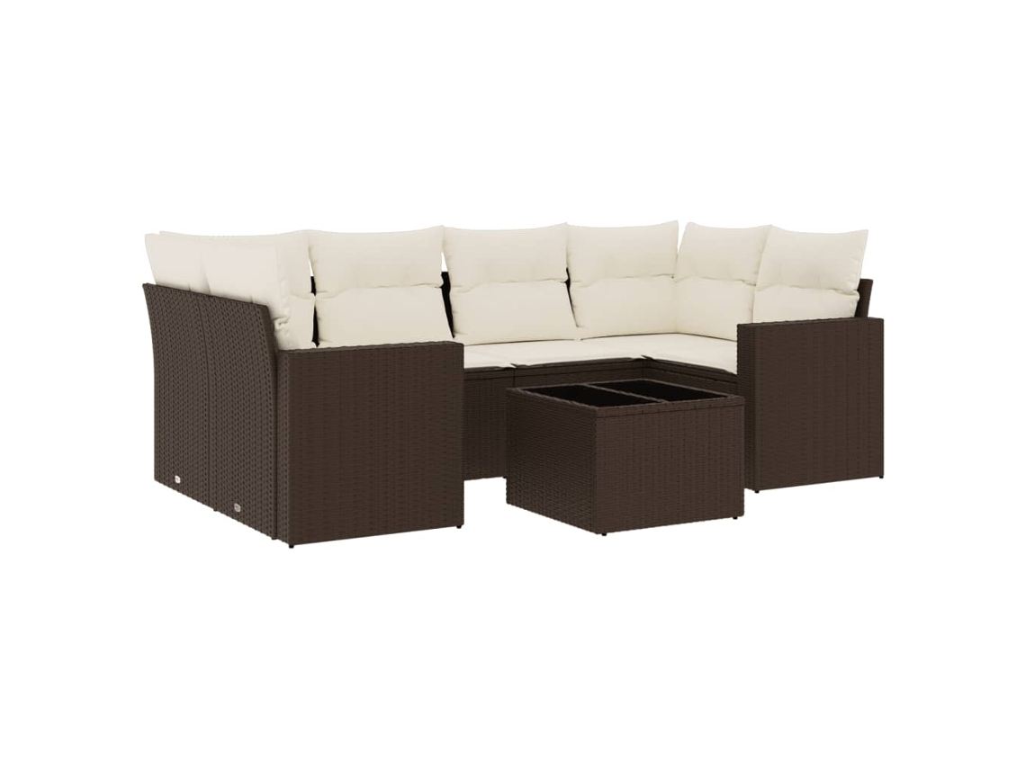 Garden Sofa Set, Garden Sofa Sets Vidaxl Marrom Rattan / Vime (n/a)