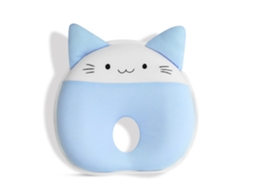 Travesseiro De Espuma Viscoelástica Para Bebê Previne Cabeça Chata Azul Yunzii