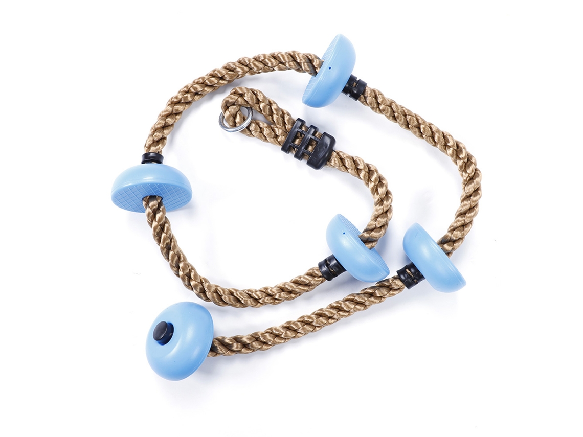 Business corda de Escalada com Discos para Crianças Equipamento de Playground Brinquedo Infantil Azul
