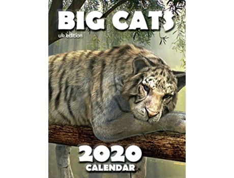 Livro Big Cats 2020 Calendar de Wall Publishing UK (Inglês)