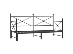 Daybed With Trundle, Daybeds With Trundles Vidaxl Preto Aço (90 X 200 Cm)