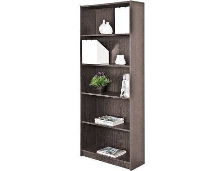 Estante  Berlin 8003 Wengue (203 x 82 x 29 cm  - Aglomerado, Melamina)