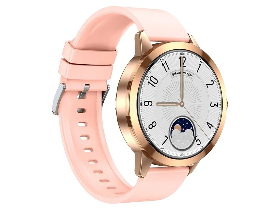 Smartwatch 1.43 Amoled Display, Slot para Cartão, Assistente de Voz com IA, Modos Multiesportivos para Android e iOS Bestvite (Rosa)