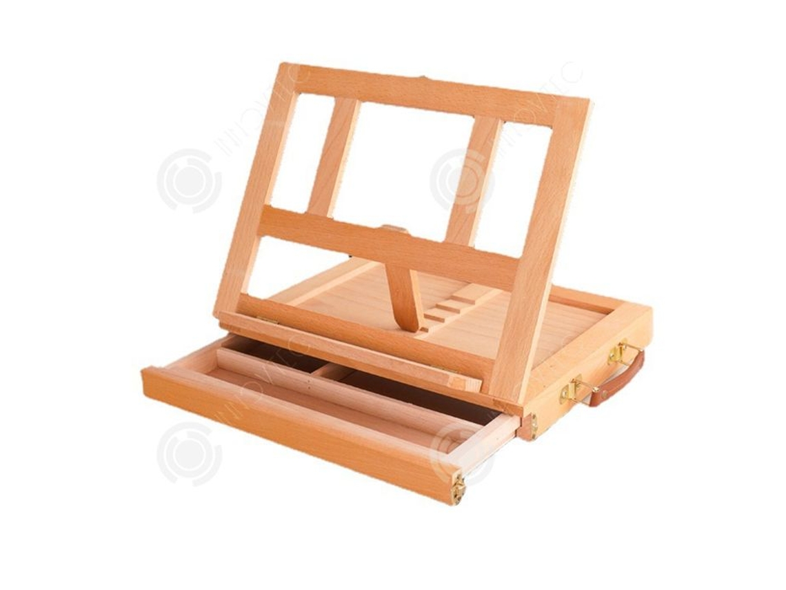 Inn Chevalet 26x34x5cm Cavalete De Mesa Com Gaveta Caixa Pintura A Óleo Portátil Com Ângulo Ajustável Adequado Para Adultos E Crianças Innovtec