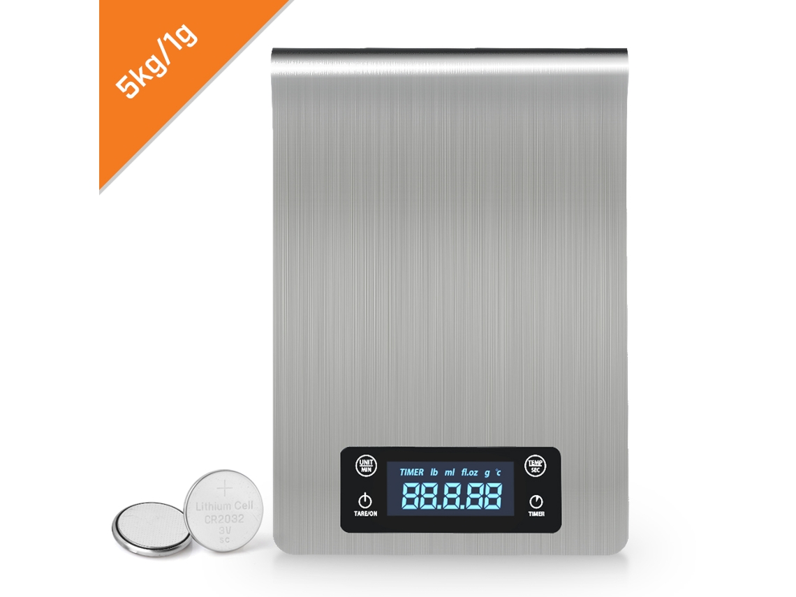 Balança de Cozinha Digital Eletrônica com Visor Lcd para Confeitaria e Culinária AQUAFORGE