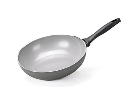 Wok Moneta Mélodie Finegres Alumínio 100 Reciclado Antiaderente Natural 28 Cm