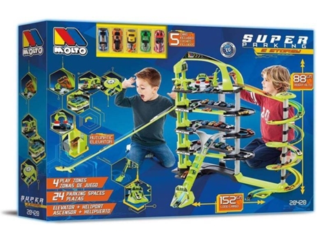 Garagem Parking com Veículos Moltó (152 cm)