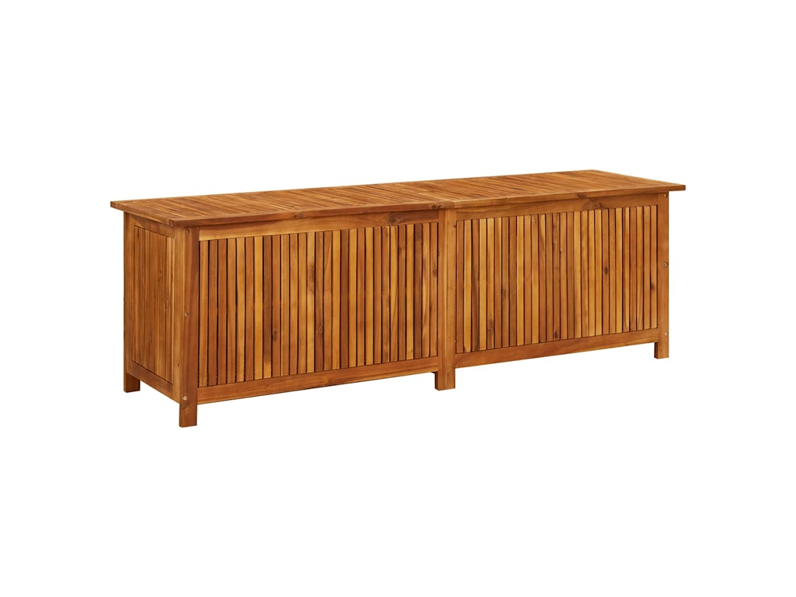 Caixa De Arrumação Vidaxl Marrom Madeira De Acácia (175 x50x58 Cm)