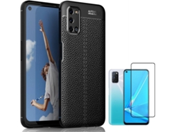 Capa e Pelicula Oppo A52 Rugged Leather
