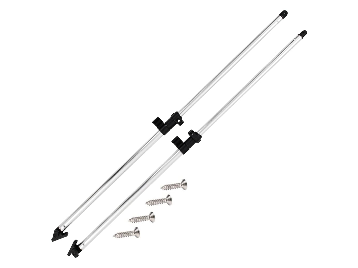 Vidaxl Mastros De Suporte Para Toldo Bimini 2 Pcs Alumínio