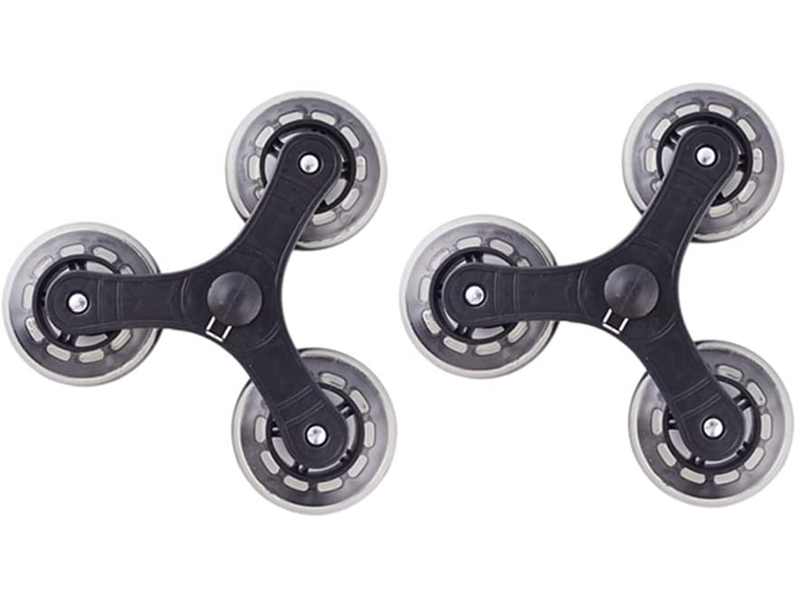 Conjunto de 2 Rodas de Substituição para Escadas, Carrinhos de Transporte, Malas, SFUSHOS