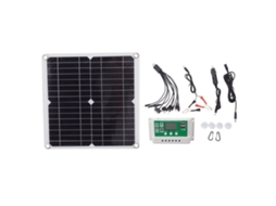 Laxiscreed Kit Solar 12w Para Baterias De Chumbo-ácido E Lítio, Compatível Com Painéis Monocristalinos