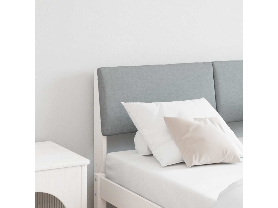 Vidaxl Cabeceira Estofada Cinzento-claro 120 Cm