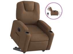 Electric Stand Up Recliner Chair, Electric Stand Up Recliner Chairs Vidaxl Marrom Tecido