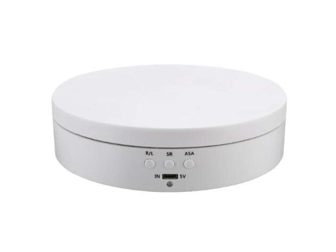 Laxiscreed Plataforma Giratória Elétrica Ajustável Com 3 Velocidades E Display Redondo
