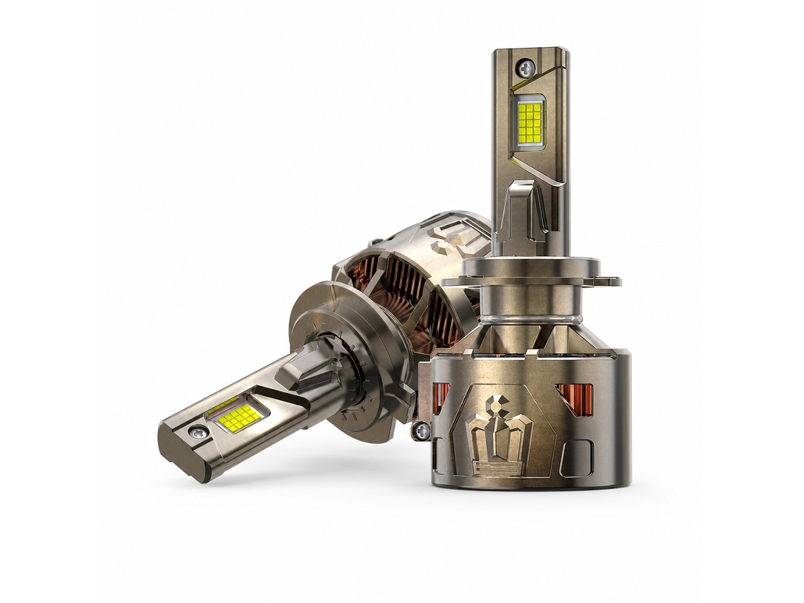 Lâmpada Led Para Farol De Automóvel 9007, 330 W, 33000 Lm, Acabamento Bronze, Redsea