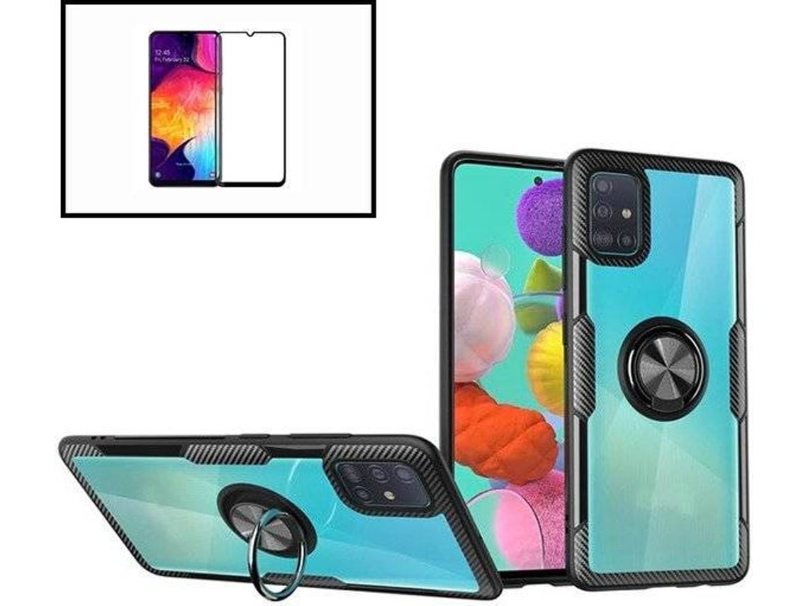 Kit Capa e Película de Vidro Temperado Samsung Galaxy S10E Clear Armor Transparente e Preto