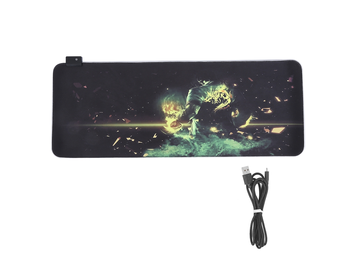 Mousepad Gamer Rgb Com Led E Teclado Usb Com Fio Para Pc E Laptop. Brilvibera