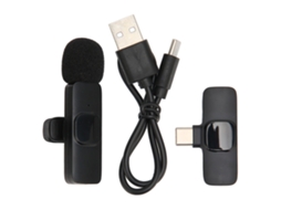 Lurelia Suporte De Microfone Sem Fios Redução De Ruído Plug And Play Tipo C Bluetooth Para Gravação