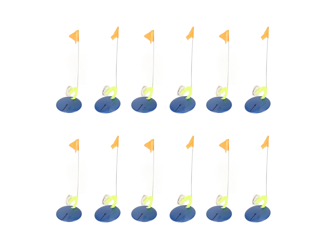 Anub 6 Conjunto de Bandeiras de Pesca no Gelo Portátil com Anzóis e Linhas para Pesca de Inverno