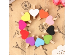 50 Grampos Coração Flor Cute Suministros Casa Cores Mistas