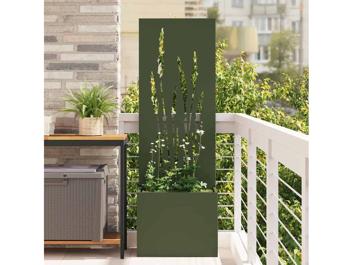 Vidaxl Tela De Privacidade Para Jardim Verde-oliva 50 X 150 Cm