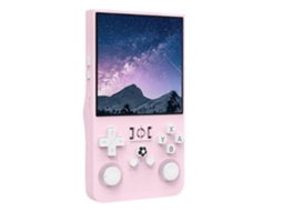Console de Jogos Retrô R36max, 128 Gb, Tela Ips de 4 Polegadas, Rosa. GOKOCO
