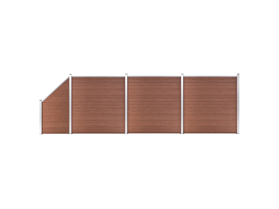 Fence Set, Fence Sets Vidaxl Marrom Wpc (n/a)