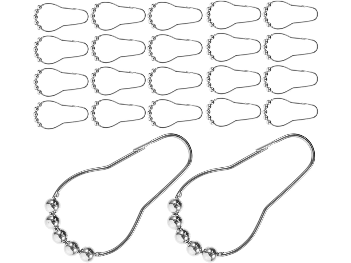 Conjunto De 36 Ganchos Cortina Metal Reforçado, Com Design Que