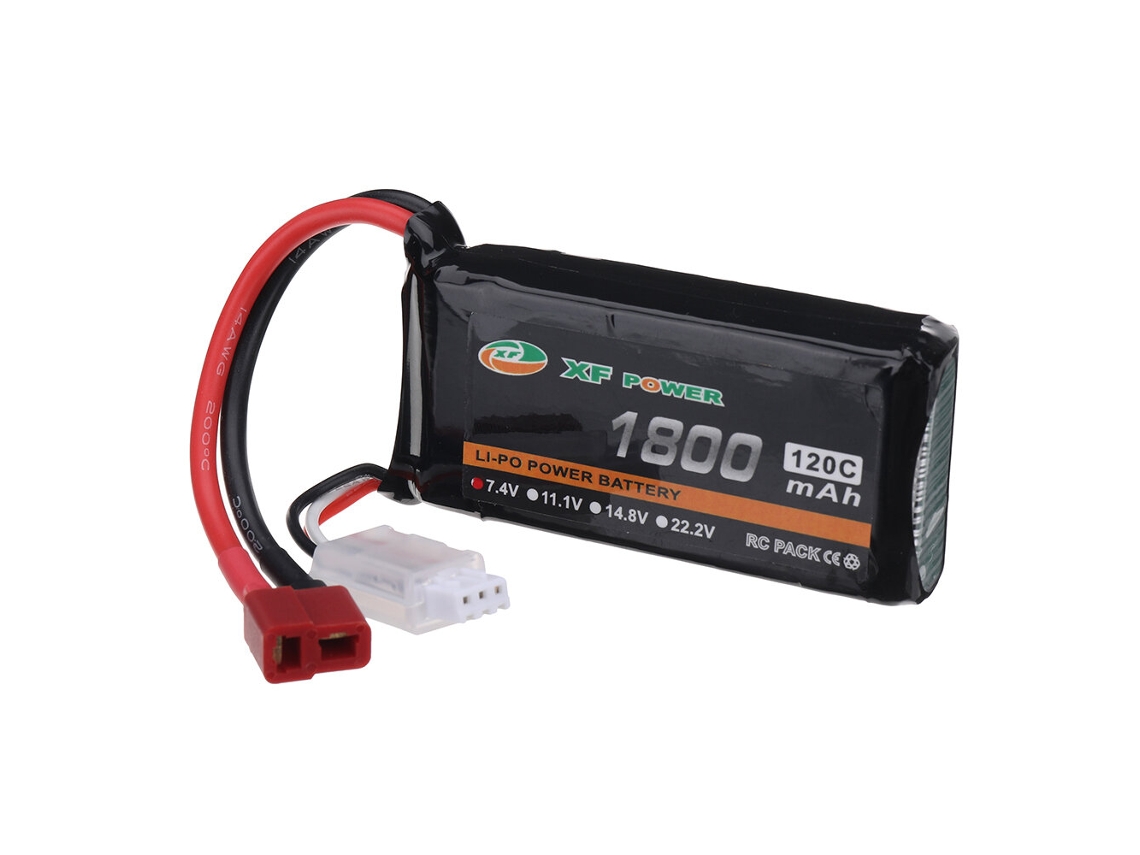 Bateria Xf Power 7,4 V 1800 Mah 120c 2s Lipo T Deans Ficha Para Drone Rc