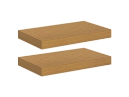 Prateleira de Parede 2 Peças Bege 40 X 23,5 X 4 Cm MAISON EXCLUSIVE