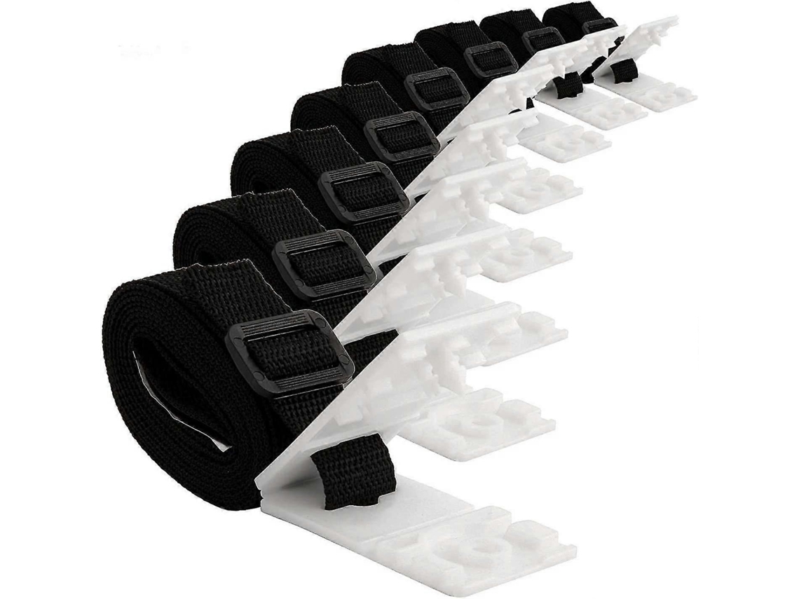 Kit com 8 Correias Extra Largas e Abraçadeiras de Reposição para Sistema Enrolável Móvel de Coberturas de Piscina
