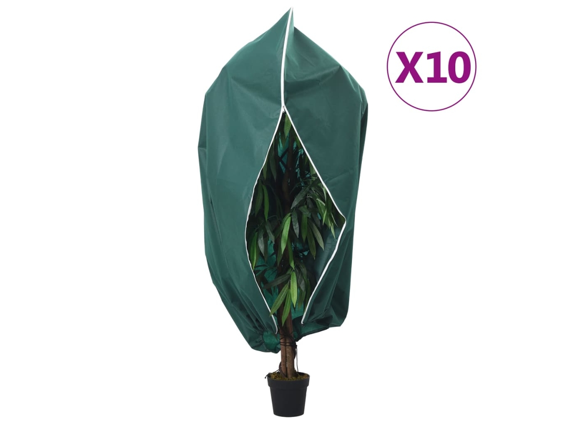 Vidaxl Coberturas Para Plantas Com Fecho 10 Pcs 70 G/m² 3,93x3,5 M