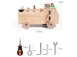 Placa De Madeira Montessori Com Luz Led, Brinquedo Sensorial, Simulação De Bebê, Parafuso E Porca Ferramenta para Crianças, Br Slowmoose