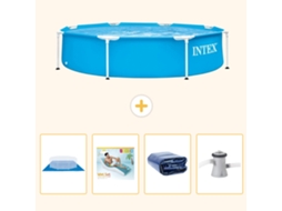 Intex Piscina Com Estrutura Redonda - 244x51 Cm - 5-peças S171