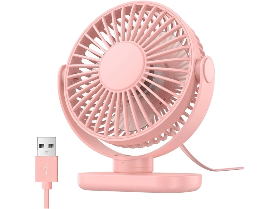 Ventilador Ar Usb Resfriamento Mesa Mini Portátil 360 G