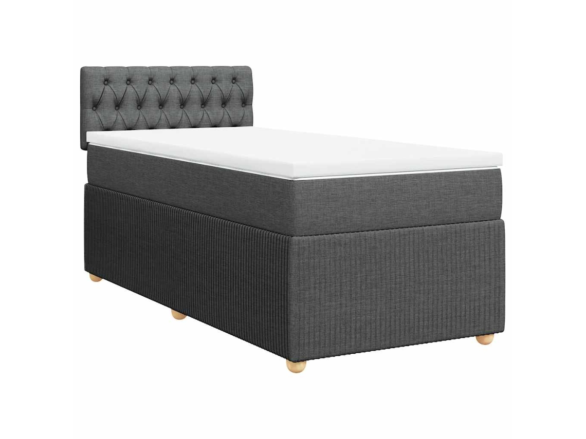 Box Spring Bed, Box Spring Beds Vidaxl Cinzeto Tecido (100 X 200 Cm)