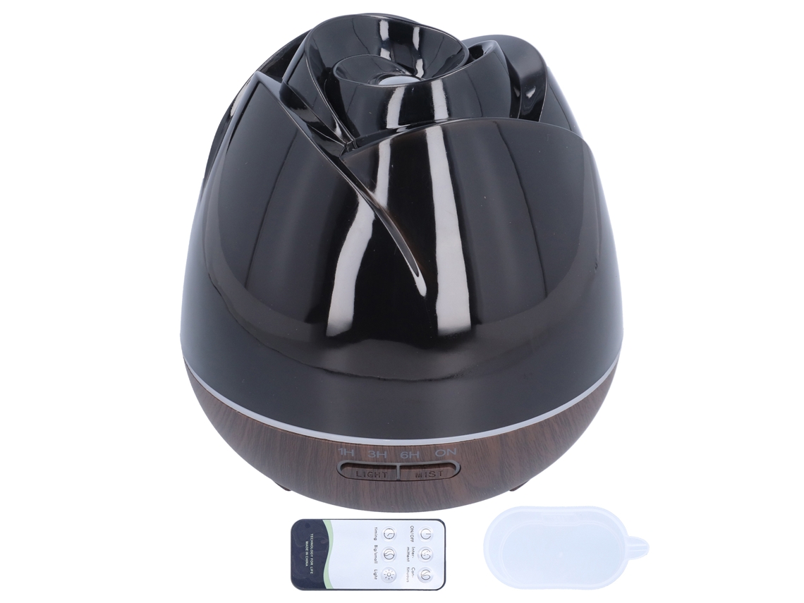 Umidificador Aromaterapia 400ml com Controle Remoto Luz Noturna Silencioso 100 240v | S/MARCA