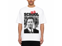 Rockinstone Old School Movie Frank And Logo White Adult T-shirt Size:xxl